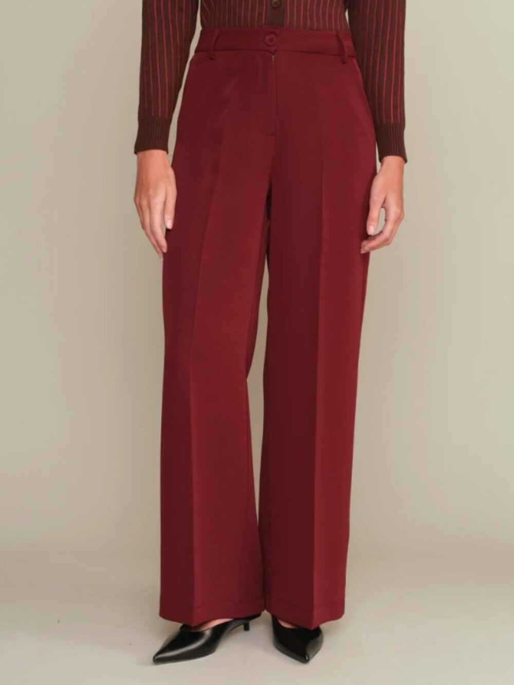 Deluc Alex Burgundy Pants